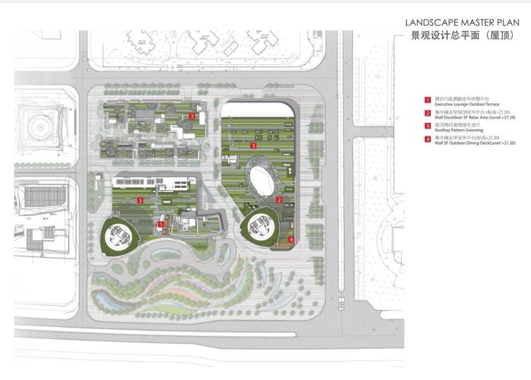 [福建]某航空机场紫金广场景观方案设计PDF（89页）-景观设计总平面（屋顶）