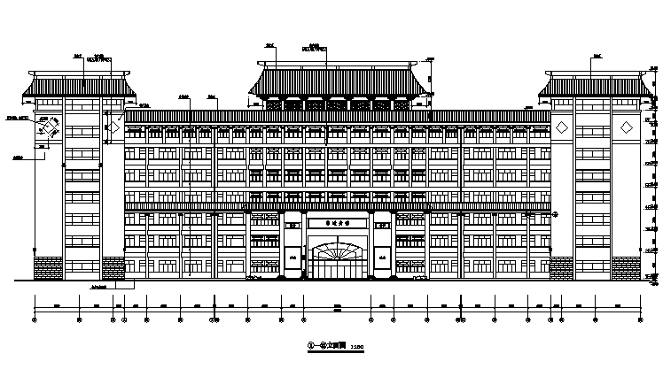 二层新古典主义建筑资料下载-[浙江]高层新古典主义教学楼设计方案
