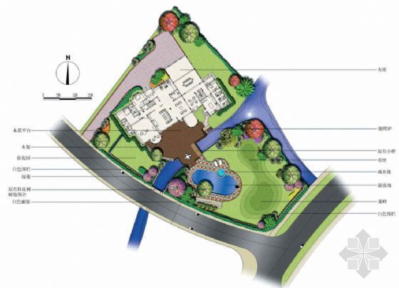 别墅庄园景观设计方案资料下载-上海西郊庄园别墅景观设计方案