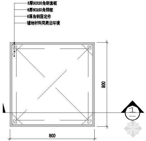 道路边沟盖板详图资料下载-铺地位置沟盖板详图