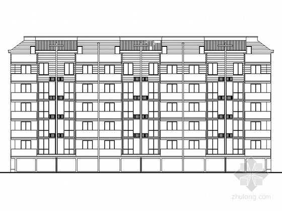 五层框架单身公寓资料下载-某五层单身公寓建筑扩初图