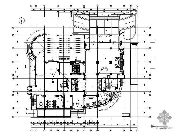 地下超市cad平面图下载资料下载-[邵阳]某超市装修布局平面图