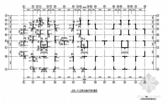 24层住宅建筑图资料下载-天津某18层剪力墙高层住宅楼建筑结构设计图
