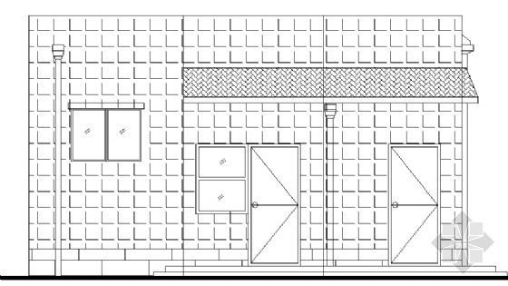 一层公厕图纸资料下载-某公厕建筑方案图1