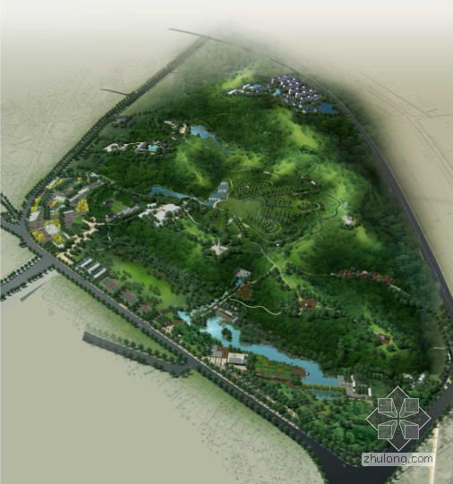 某小区景观概念设计方案资料下载-江西德安某公园景观概念性设计方案