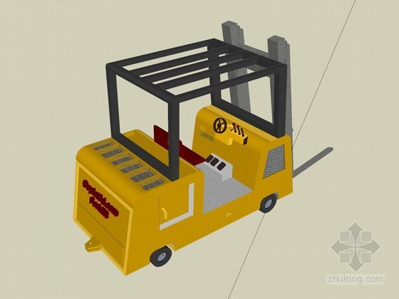 机械su模型下载资料下载-升降装卸车SketchUp模型下载
