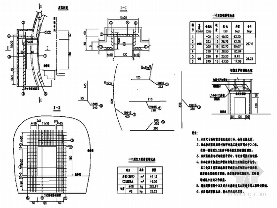 单向双车道隧道预留预埋施工图设计-给水栓洞室配筋设计图