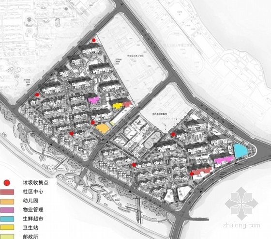 [江西]大型住宅区规划及单体设计方案文本-分析图