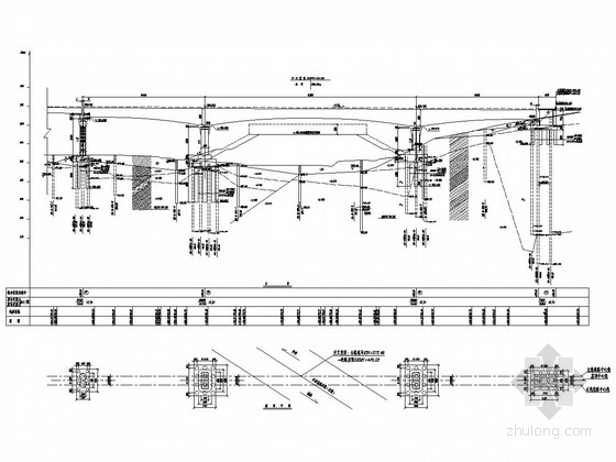 170m连续刚构设计图资料下载-64+112+64m双线连续钢构铁路桥上部设计图（22张）