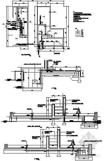给排水管试验资料下载-水池给排水管线详图