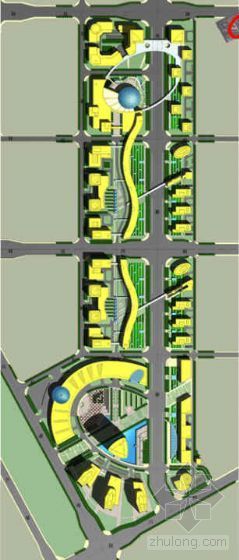 高新区道路景观设计资料下载-[陕西]高新区CBD景观规划方案设计