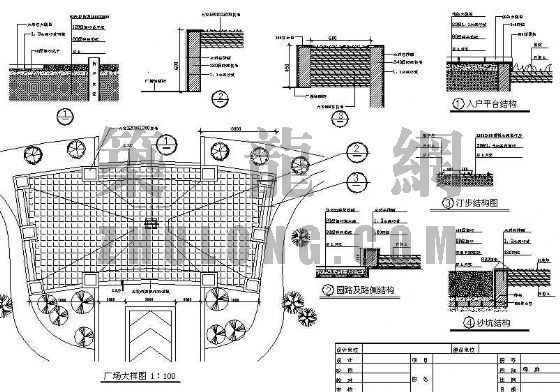 广场铺装绿化全套施工图资料下载-某广场绿化施工图