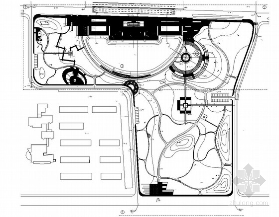 城市公园平面图dwg资料下载-[江苏]城市公园园林绿化工程施工图