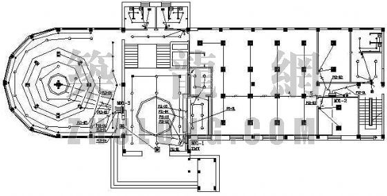 职工餐厅电气施工图资料下载-某宾馆餐厅装饰电气施工图