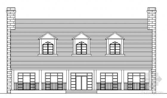 L型二层办公建筑资料下载-某二层别墅（A型）建筑方案图