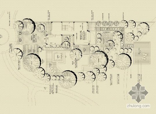 5层别墅建筑设计图资料下载-某别墅花园设计图5