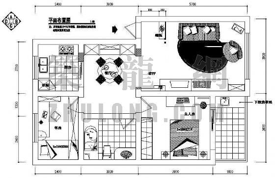 日本住宅装修施工图资料下载-某住宅装修设计施工图