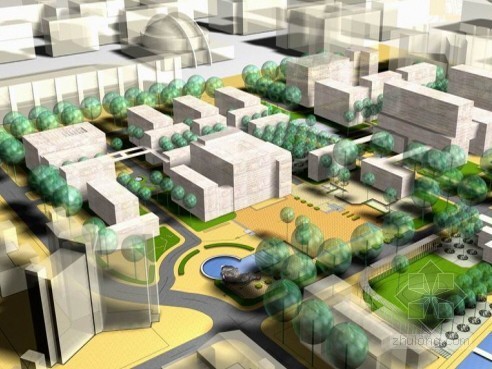 清华大学新学区规划设计资料下载-[清华大学]校园规划及城市设计方案-第二组