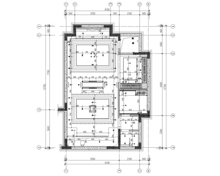 [CCD]嘉裕地产成都四居室别墅样板房室内装修施工图+设计方案+效果图（CAD、JPG、PDF）-6负一层灯具尺寸图