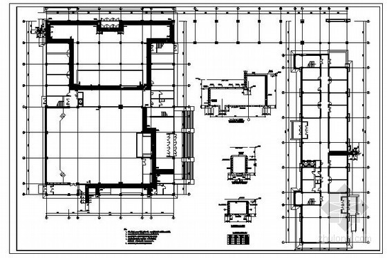 图书馆框架结构规范资料下载-[辽宁]图书馆框架结构施工图（含室内外地沟）