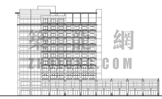 商业楼建筑sk模型资料下载-沿街商业楼方案