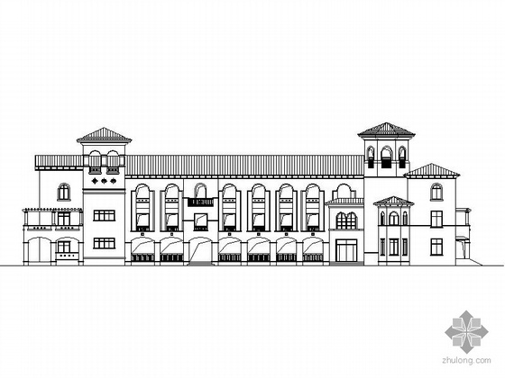 中小学设计建筑案例资料下载-中小学建筑施工立面图，你中意哪一种