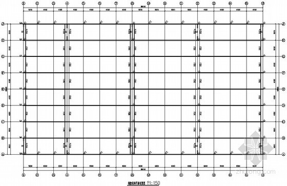 吊车结构设计资料下载-[徐州]某88米4联跨门式刚架带吊车厂房结构设计图