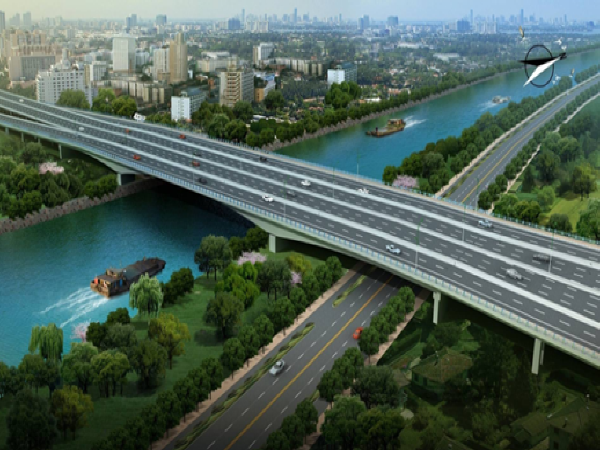 国道快速路改造资料下载-快速路工程人行天桥钢箱梁施工方案