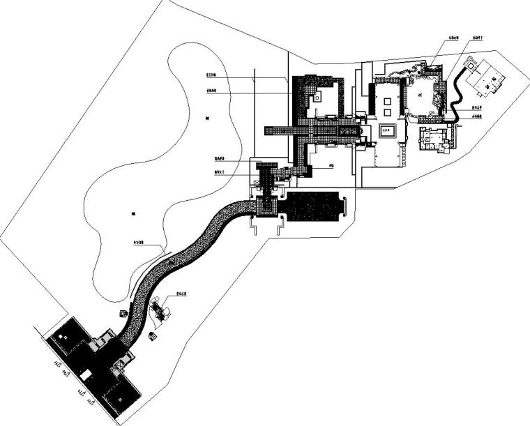 施工区大门立面图资料下载-[重庆]九里晴川示范区园建施工图设计（CAD）