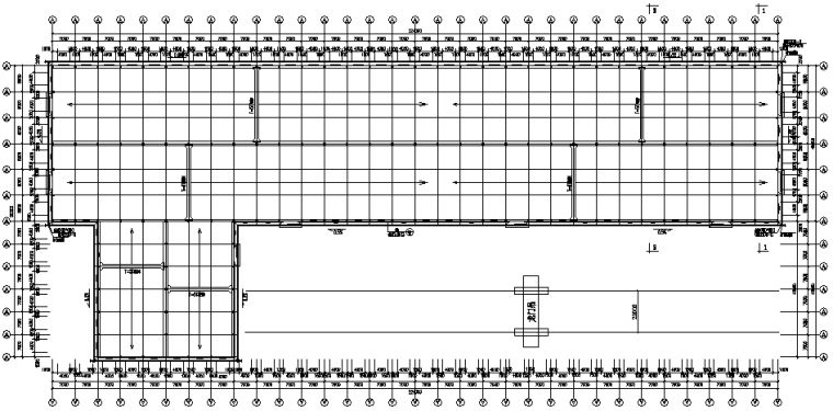 30米跨门式轻刚厂房全套施工图资料下载-单跨门式刚架厂房工程施工图（CAD，24张，含建施）