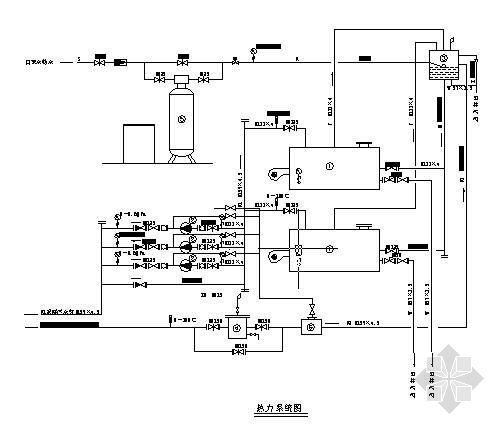 锅炉房管道布置平面图资料下载-某锅炉房流程及平面布置