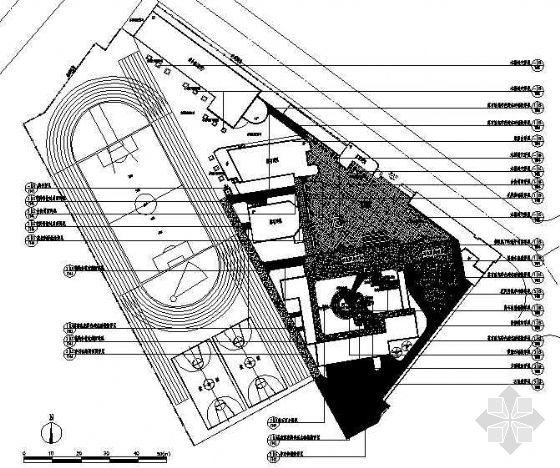 宁波东方中学改造景观施工图-2