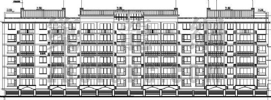 廊式住宅楼建筑施工图资料下载-某小区住宅楼建筑施工图（2）