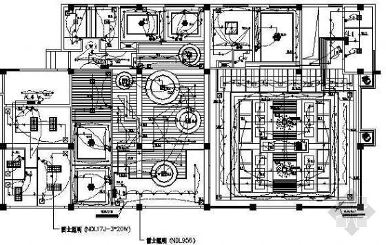 某会所暖通施工图资料下载-绿洲会所电气施工图