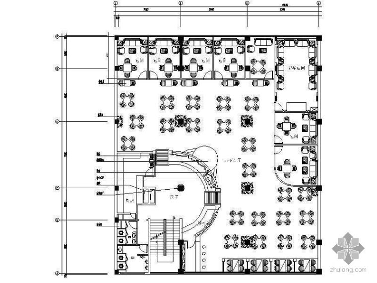 酒店空间设计6000平米资料下载-600平米茶楼装饰设计图