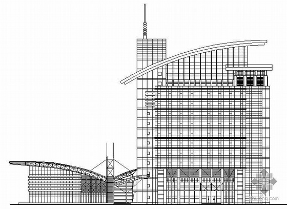 青岛建筑图资料下载-[青岛]某汽车东站建筑扩初图