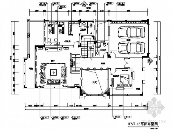 厨房照明图资料下载-[重庆]欧式别墅府邸施工图（含水电、照明施工图）