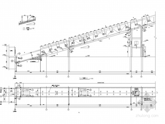 带式输送机栈桥钢桁架结构施工图