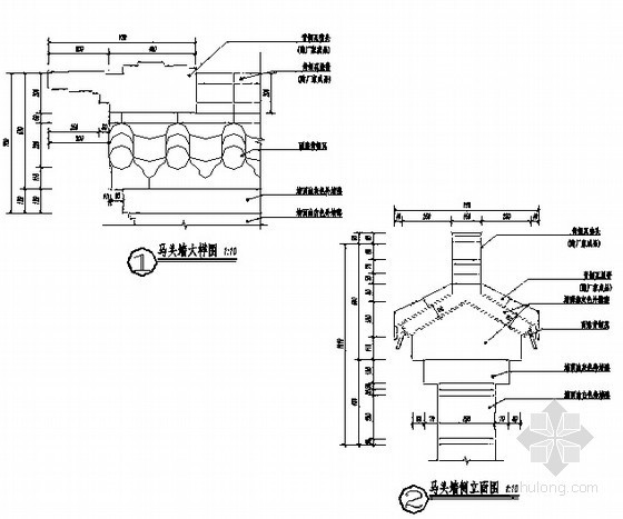 马头墙建筑su资料下载-马头墙施工详图