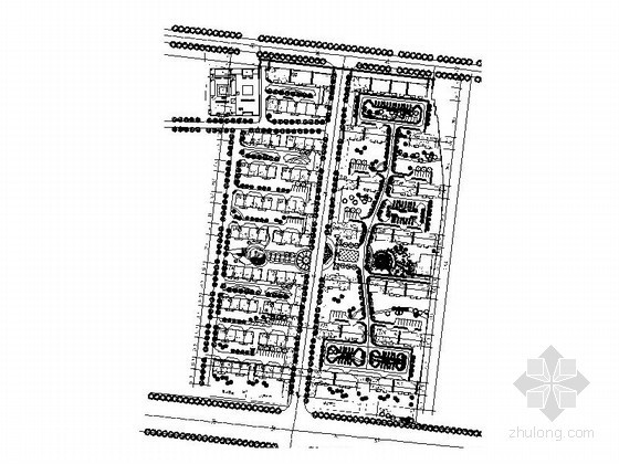 松雅安置小区规划设计资料下载-某村安置小区规划图
