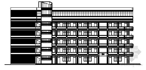六层教学楼建筑资料下载-某六层教学楼建筑方案图