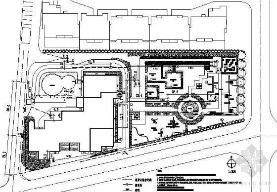 幼儿园室外泳池施工图资料下载-某幼儿园绿化给水布置图