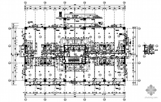 [山东威海]某国际大厦建筑施工套图(包括地下建筑、裙楼、塔楼)- 