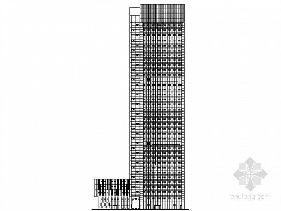 十七层办公楼结构施工图资料下载-[南通]某三十七层国际贸易中心办公楼建筑施工图