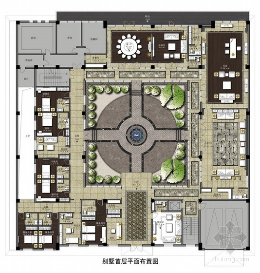 深圳城市山谷别墅资料下载-[北京]城市核心区高档双层别墅方案图