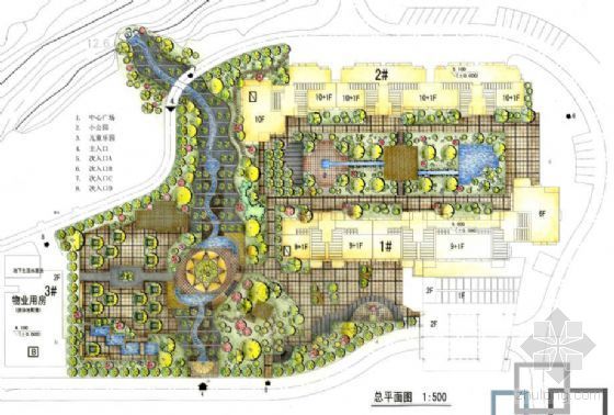 浙江舟山景区景观设计方案资料下载-浙江舟山住宅小区景观设计方案
