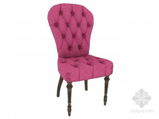 欧式真皮椅扶手资料下载-经典紫色丝绒织物的扶手椅