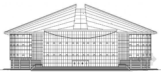篮球馆建筑资料下载-某篮球馆玻璃幕墙建筑施工图