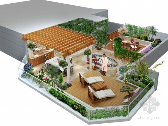 [上海]别墅庭院景观设计方案- 