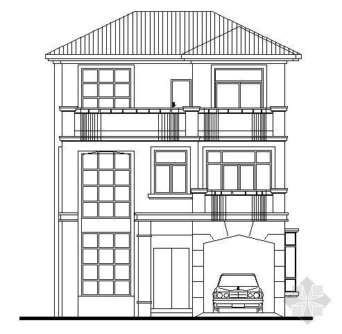 住宅建筑图纸效果图资料下载-别墅建筑图纸